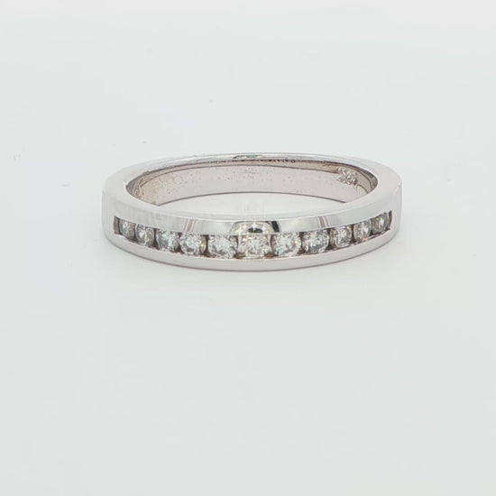 Channel-Set Diamond Wedding Band