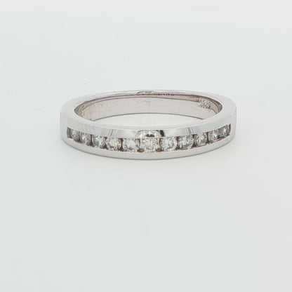 Channel-Set Diamond Wedding Band