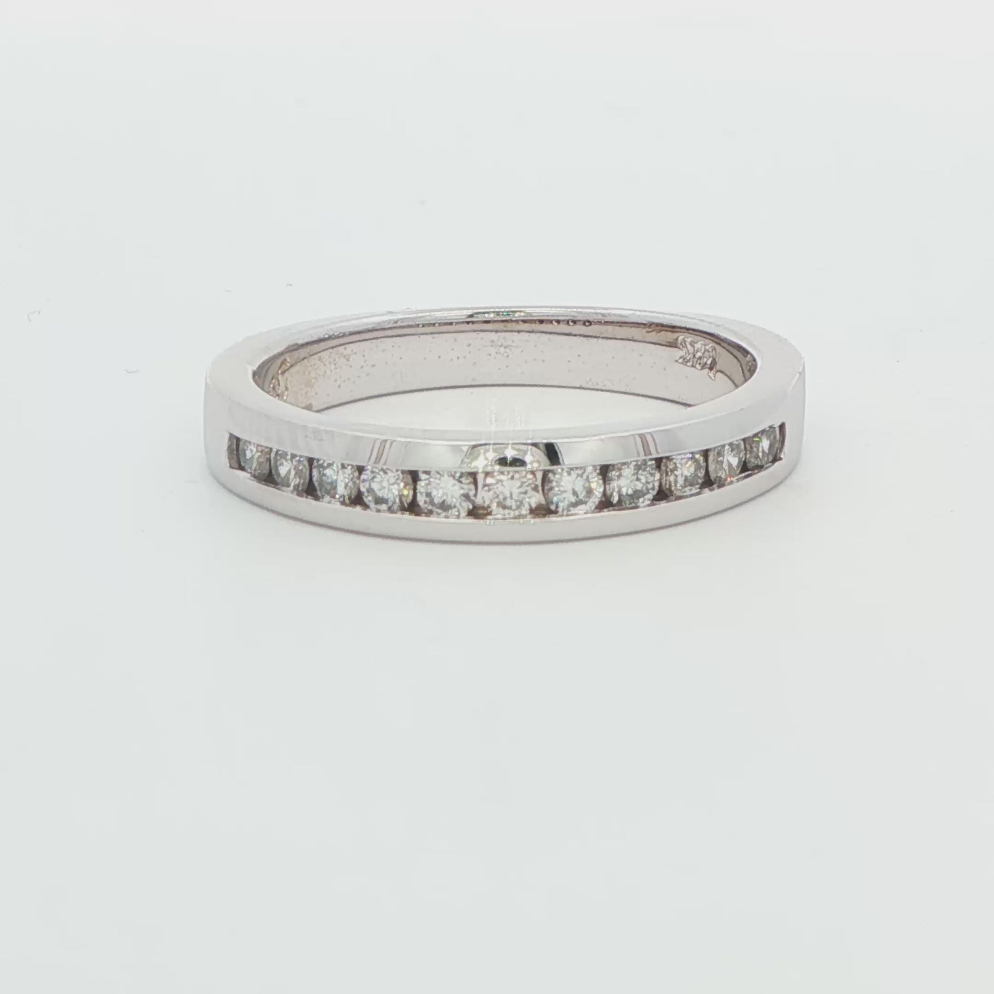 Channel-Set Diamond Wedding Band