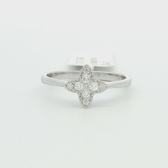 Diamond Trillium Ring