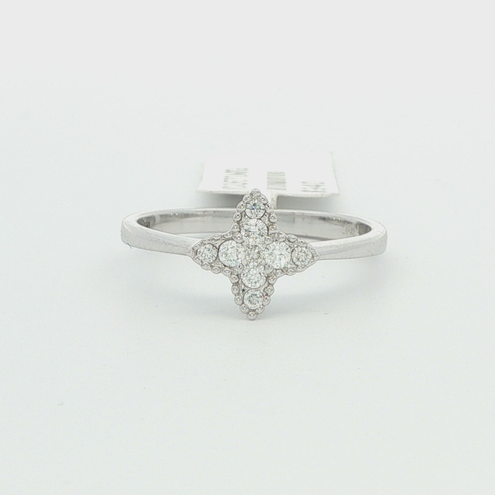 Diamond Trillium Ring