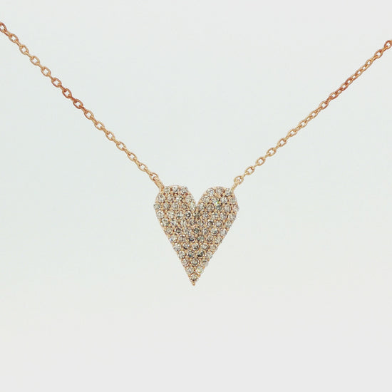 Pavé Heart Diamond Necklace