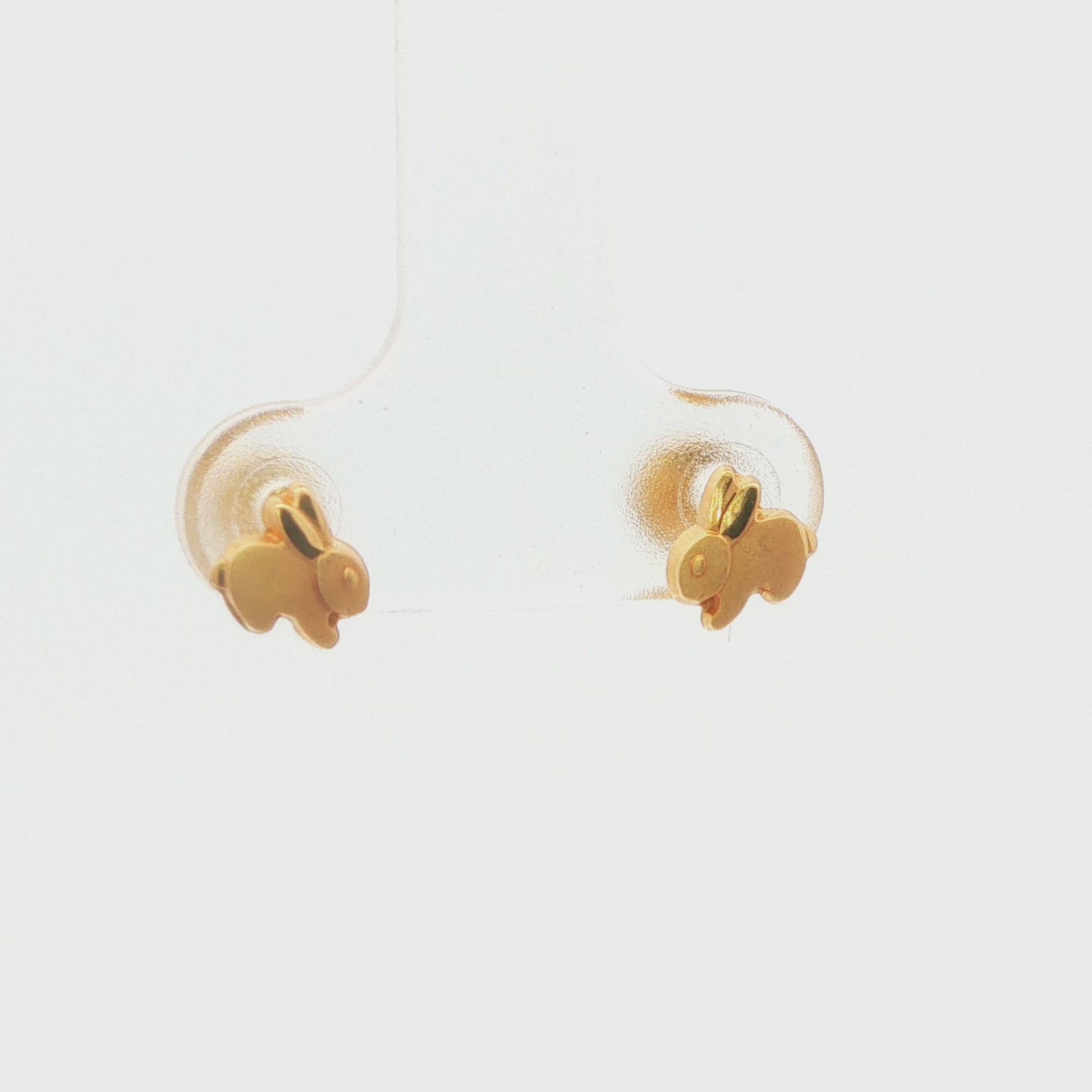 Children's Bunny Screw-Back Earring Studs