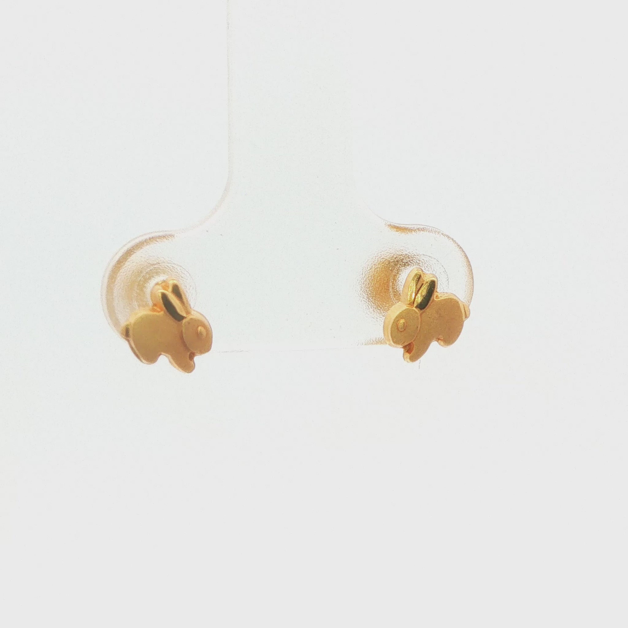 Children's Bunny Screw-Back Earring Studs