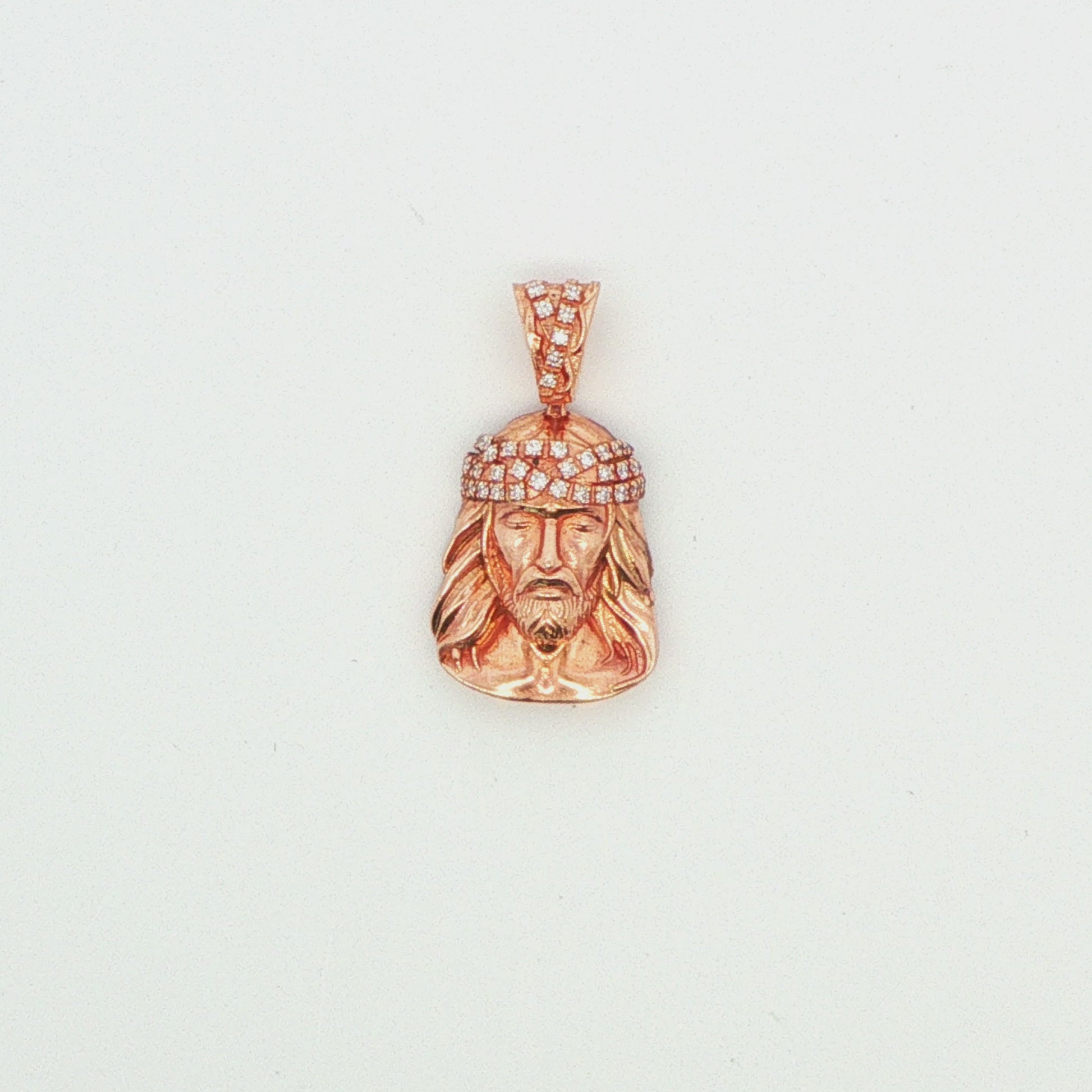 Diamond Jesus Pendant