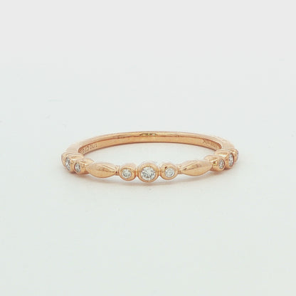 0.10 CTW Diamond Stack Band