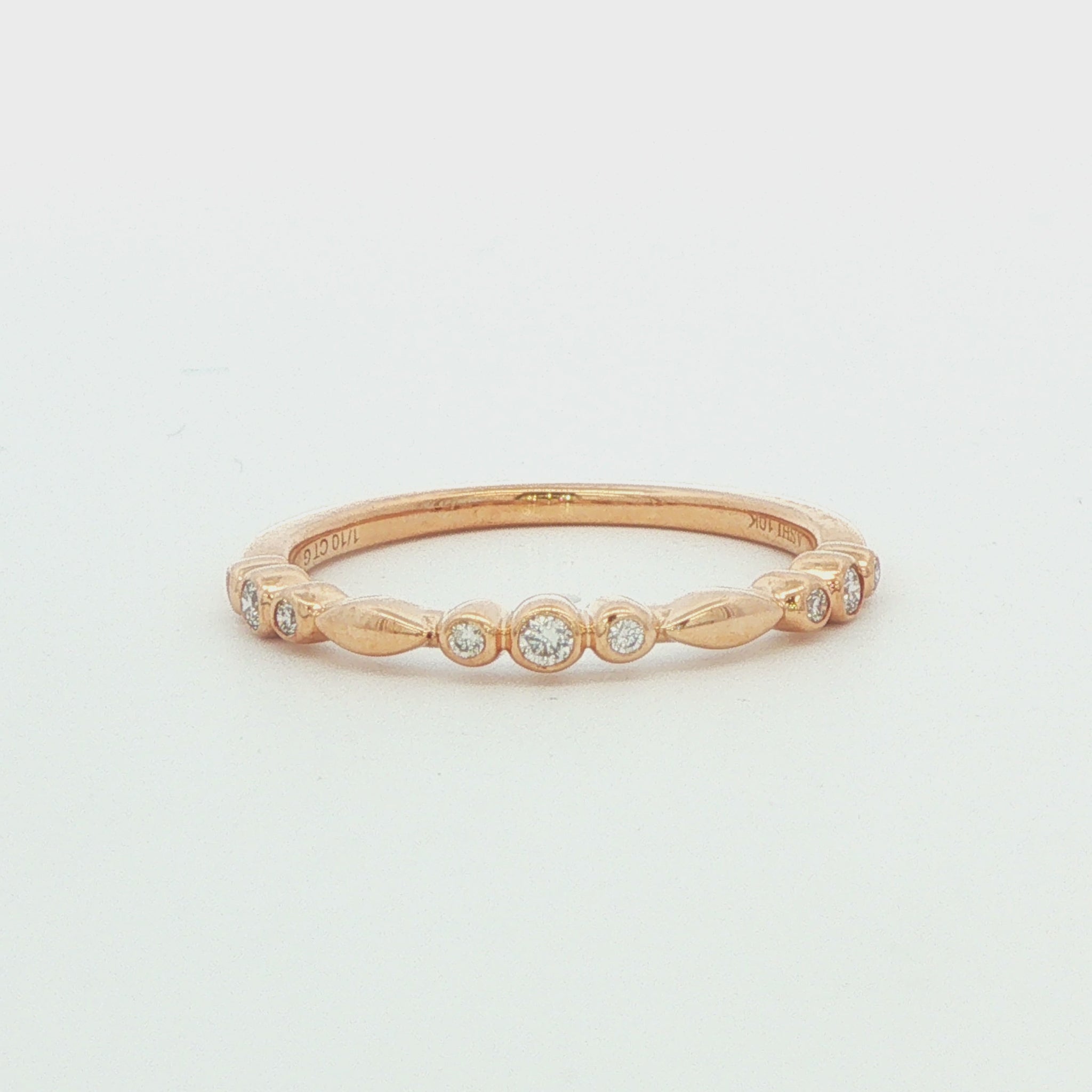 0.10 CTW Diamond Stack Band