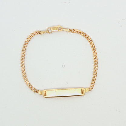 14K YG Baby ID Bracelet 2.3G