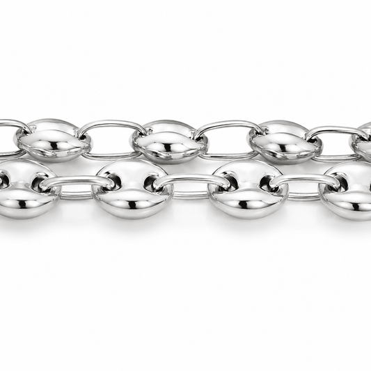 Sterling Silver Gucci Link Chain